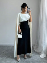 Privรฉ Women's Round Neck Batwing Sleeve Maxi Elegant Party Dress shein